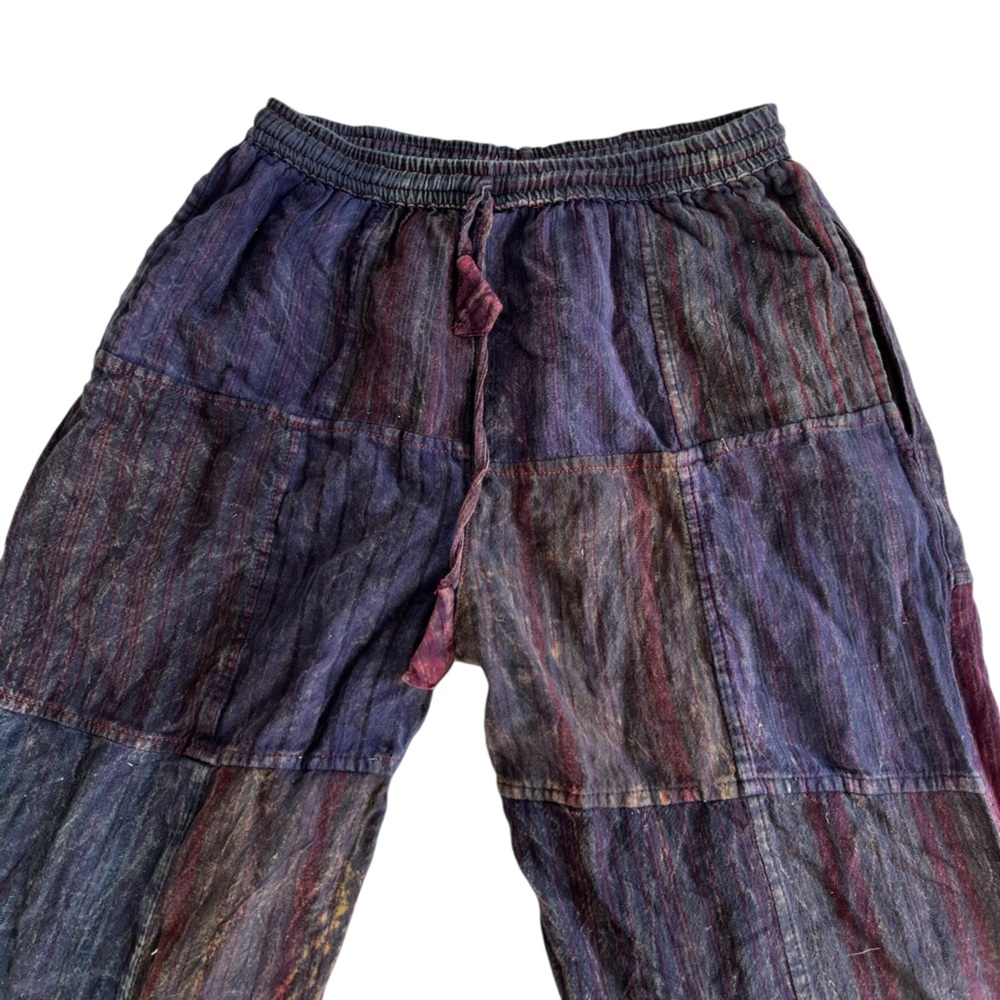 Vintage Patchwork Boho Pants - image 1